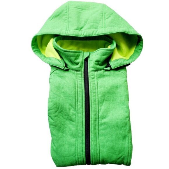 NORTHERN Reflections Green Hooded Fleece Lined Zip Up Women's Jacket. Size M - Picture 5 of 8